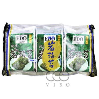 EDO 岩海苔紫菜 原味 3包裝 15g
